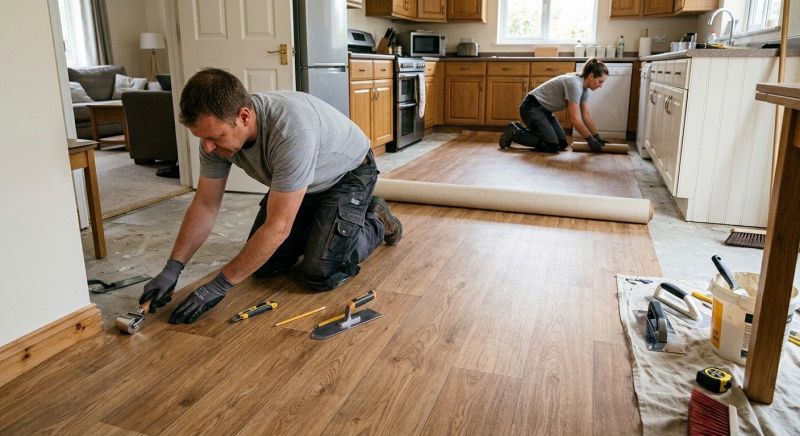 Linoleum Flooring Replacement in Prior Lake, MN